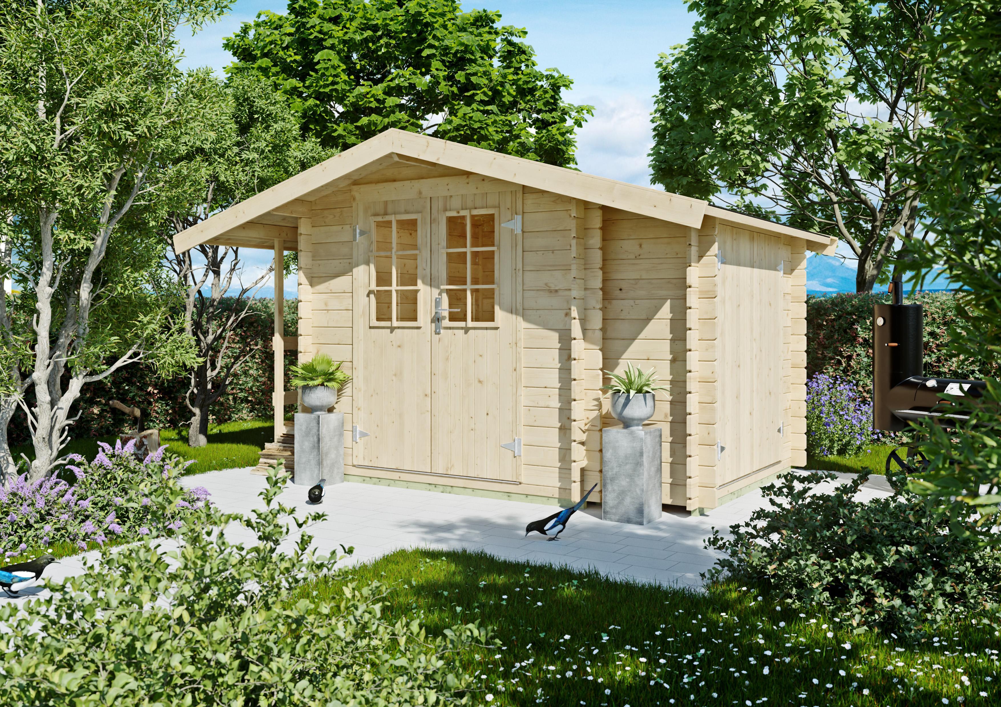 Gartenhaus Sotra 2,10x2,10 m - inklusive hochwertigen Dachschindeln