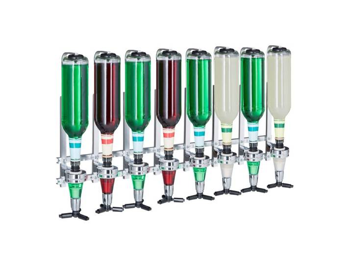 Relaxdays Barbutler Wand 8 Flaschen