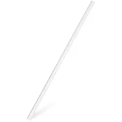 3200x Papier-Trinkhalme, weiß, 200x6mm