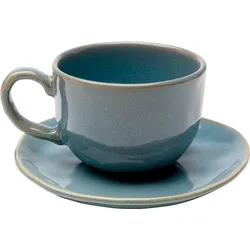KARE DESIGN Kaffee-Set Organic 2tlg. Steingut Blau Türkis