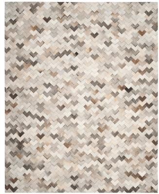 SAFAVIEH Handmade Studio Leather Nicolasa Modern Leather Rug