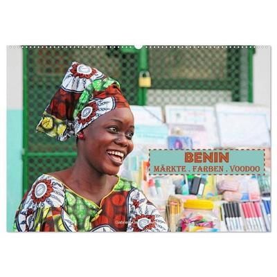 Benin Märkte Farben Voodoo (Wandkalender 2027 DIN A2 quer), CALVENDO Monatskalender
