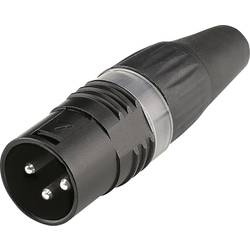 Hicon HI-X3CM-BLK XLR-Steckverbinder Kupplung, gerade Polzahl: 3 Schwarz 1 St.