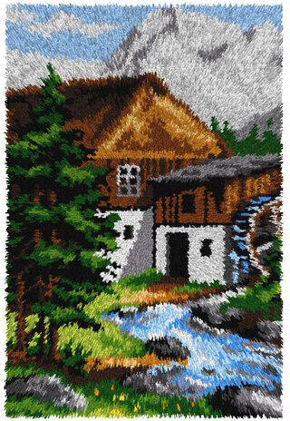 Knüpfteppich "Bergidylle"