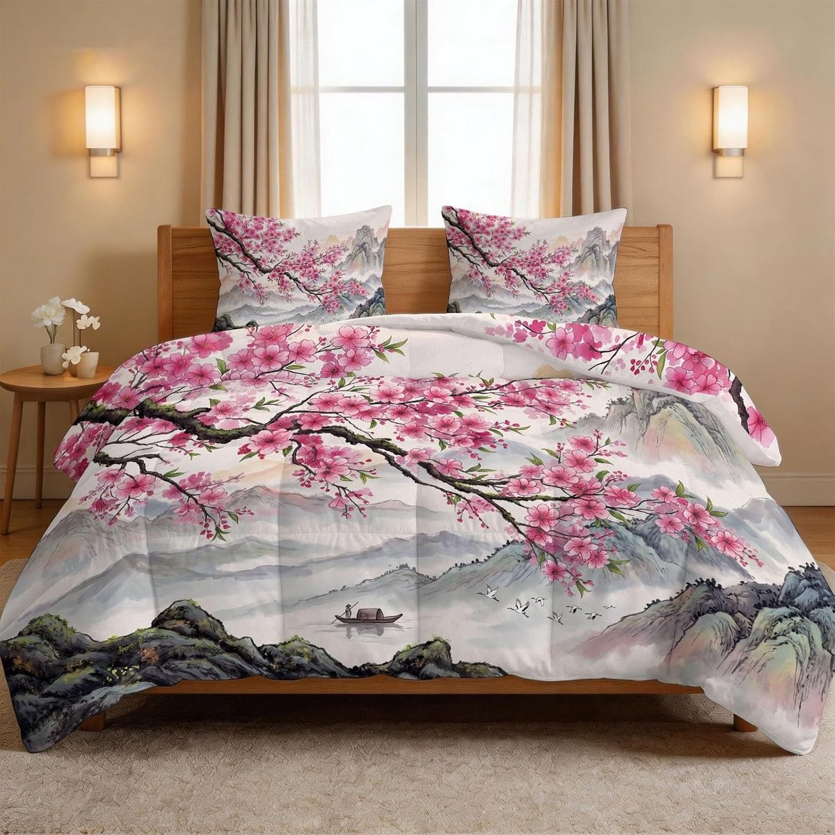 Wit Dekbed Set met Dekbed en Sloop - 155 x 220 cm