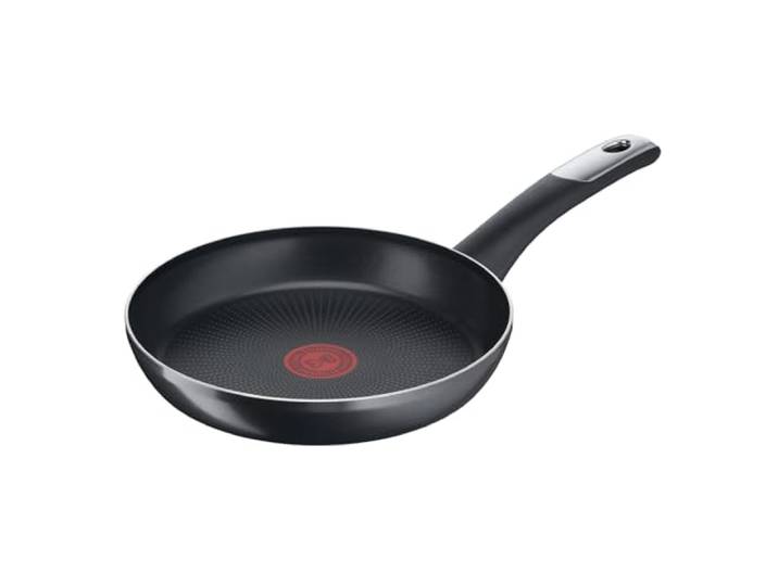 Tefal Bratpfanne 24 cm, Pfanne Antihaftbeschichtung mit Titanpartikeln, Thermo-Signal bei idealer Brattemperatur, spülmaschinengeeignet, nicht induktionsgeeignet, C38804