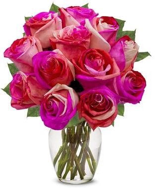 From You Flowers One Dozen Wild Pink Roses