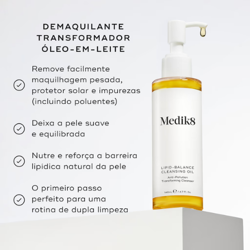 Medik8 Lipid-Balance Cleansing Oil Óleo de Limpeza Nutritivo 140ml