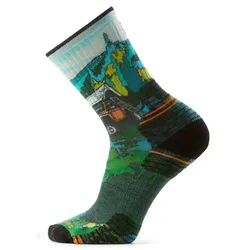 Smartwool Herren Targeted Cushion Crew Trail Trekker Wandersocken - 42-45 - Winter Moss