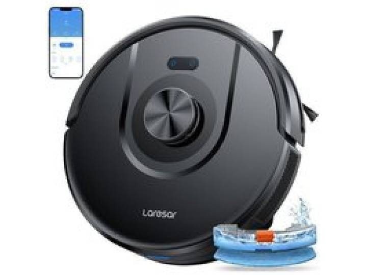Aspirateur Robot Laveur-Laresar-8500Pa-Navigation LDS intelligente-3 en 1-5 Cartes-200m-180 mins-APP/WIFI/Alexa Contrôle