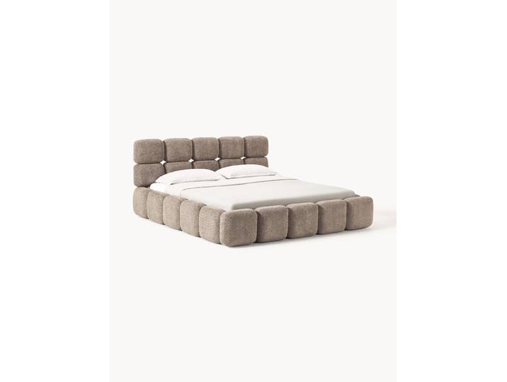 Lit matelassé en bouclette Tayla