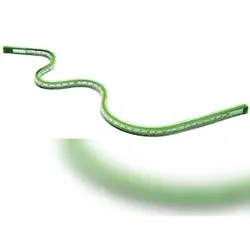 Kurvenlineal mit Teilung 50cm Flexibel, grün, biegsam,