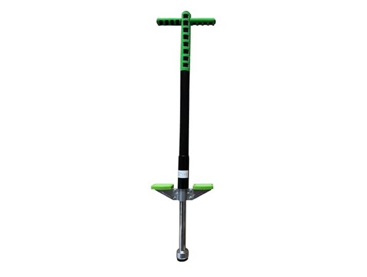 Relaxdays Pogo Stick\, pour Enfants\, bâton Sauteur jusqu'à 35 kg\, Bleu/Vert rembourré\, antidérapant\, acier inoxydable
