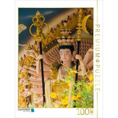 CALVENDO Puzzle Jade Pagode, Ho-Chi-Minh-City,Vietnam, Asien | 1000 Teile Lege-Größe 64x48cm Foto-Puzzle für glückliche Stunden