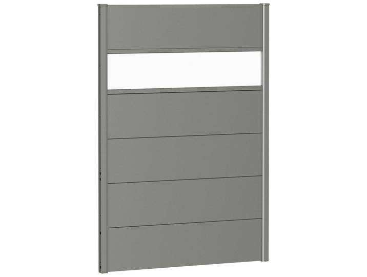 Sichtschutz, Grau, Metall, Kunststoff, 96x137x4.4 cm, Freizeit & Co, Campingausrüstung, Campingzubehör