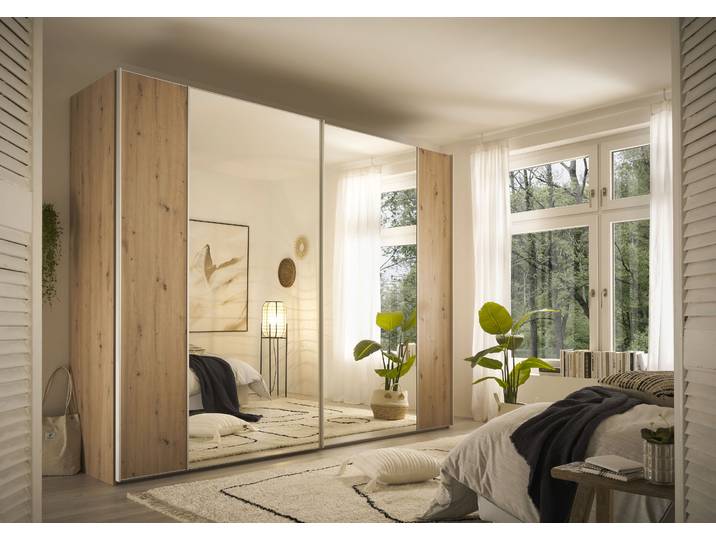 Schwebetürenschrank STAUD Sonett 120, Made in Germany , artisan eiche, B:270cm H:240cm T:68cm, Holzwerkstoff, Schränke, Schwebetürenschrank, mit vier verschiedenen Ausstattungsvarianten