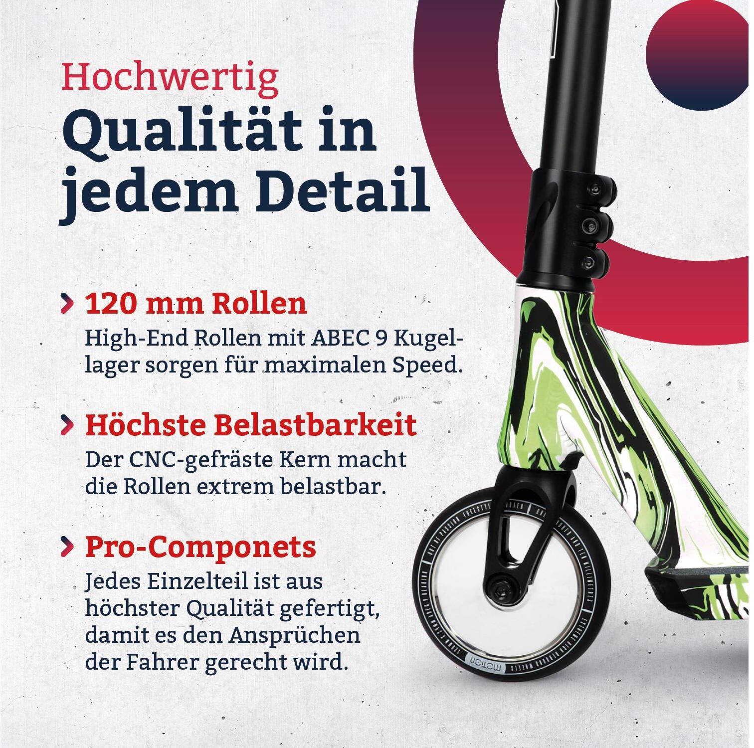 Scooter "Motion Xtreme Forest", grün (grün, schwarz), Roller, Kinder, Scooter grün, schwarz Einheitsgröße