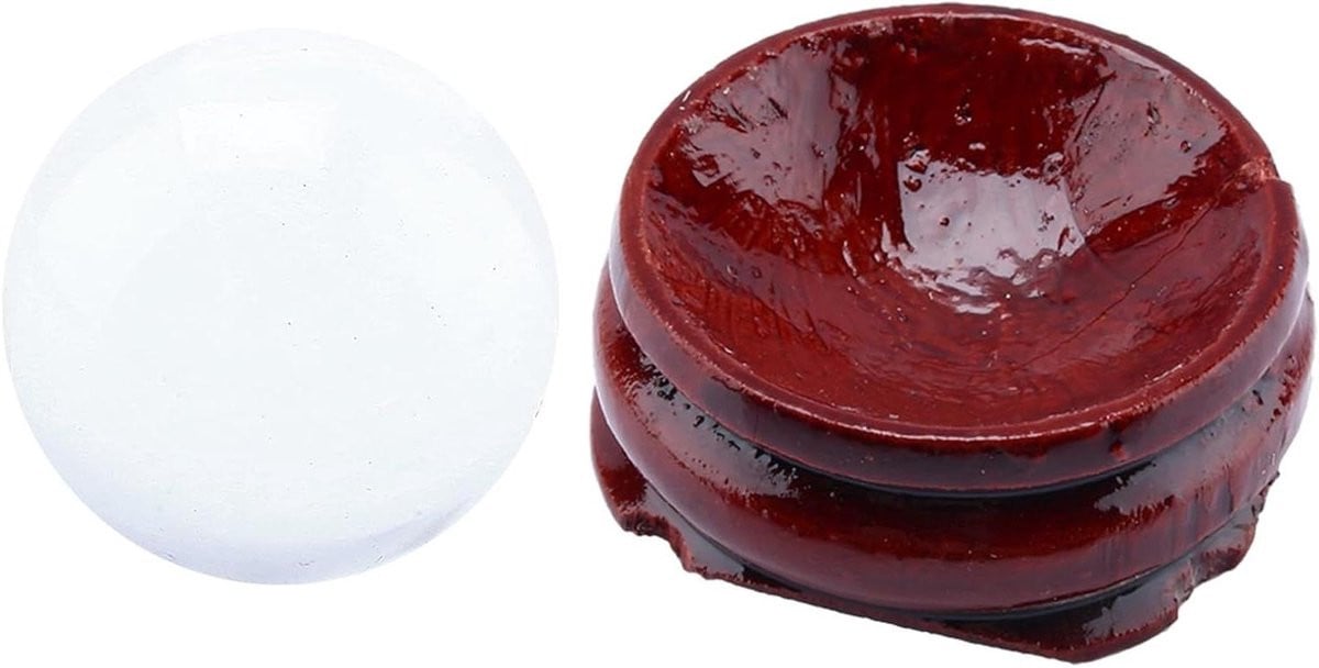 Transparante Kristallen Bol met Ondersteuningsbasis voor Woondecoratie - 40 mm