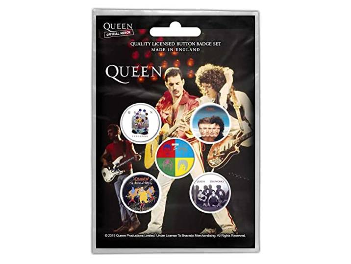 Queen Badge/button Later Albums Set van 5 Multicolours