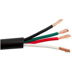 Structured Cable Products SCP 16/4OFC-HD-BK - 1,31mm2 4-Conductor, In/Outdoor Pro grade Speaker Cable, 152m box, Black (1.31 mm2), Lautsprecherkabel, Schwarz
