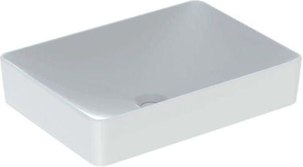Geberit VariForm Aufsatzwaschtisch 500779012 55x40cm, ohne Hahnloch, Überlauf, rechteckig, weiß