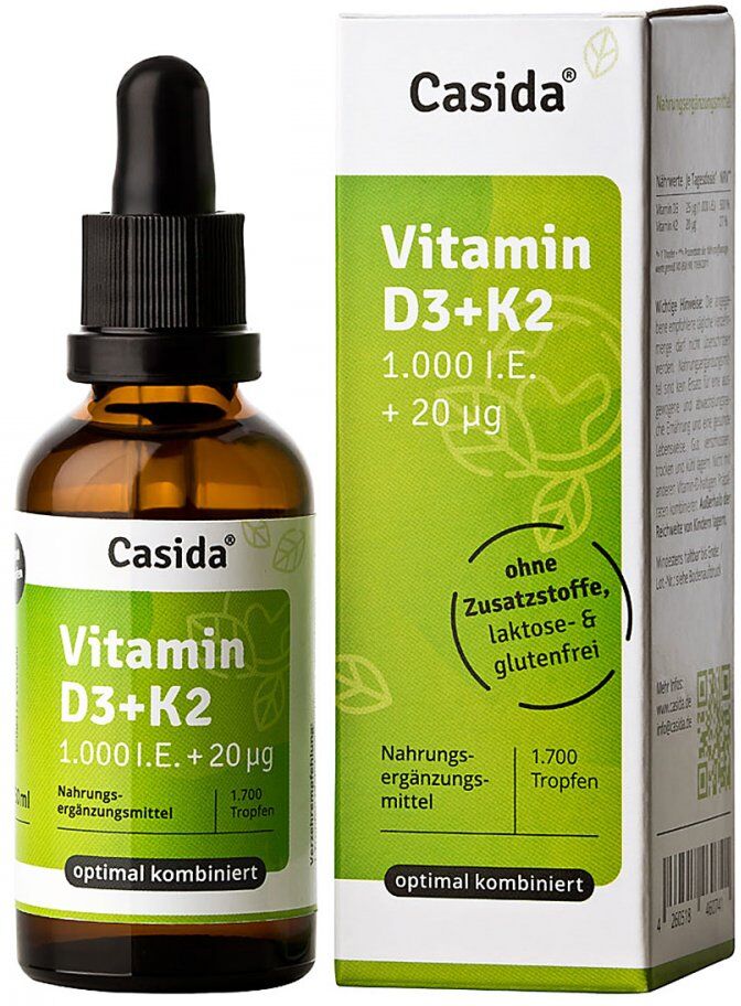 Casida Vitamin D3 K2 Tropfen