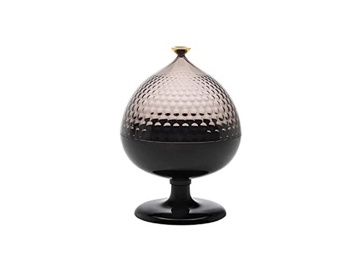 Kartell Pumo\, Conteneur/centre de table\, Fumé et noir