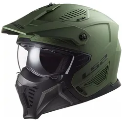LS2, Motorradhelm, motorcycle jet and modular helmet DRIFTER solid mat military green 2206, M (M, 57 - 58 cm)