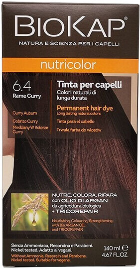 Biokap Nutricolor Tinte Capilar 140 ml 6.40 Cobrizo Curry