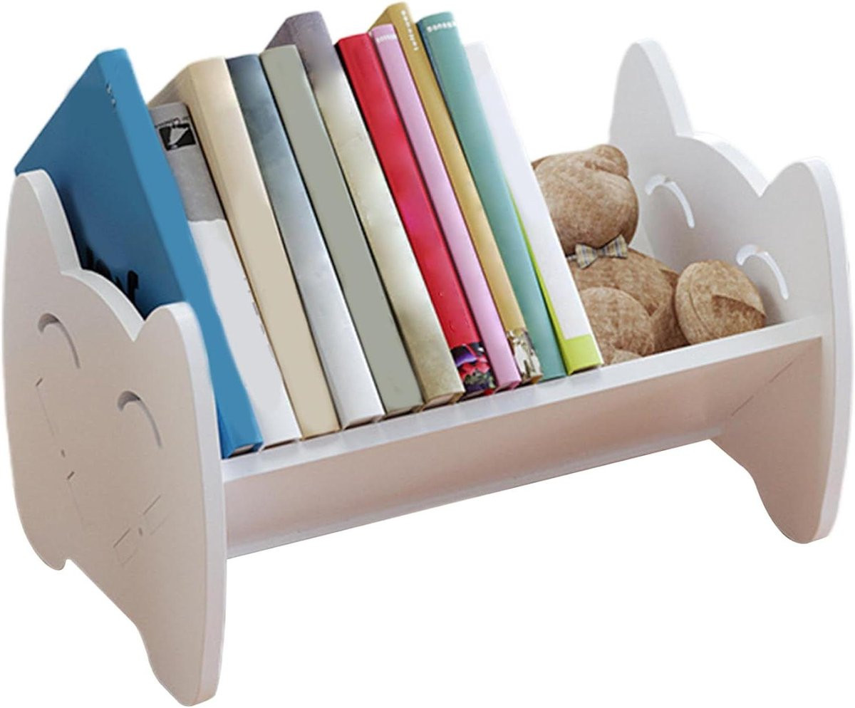 Wit Kinder Boekenrek met Smile Eyes voor de Kinderkamer - Breedte: 32,6 cm