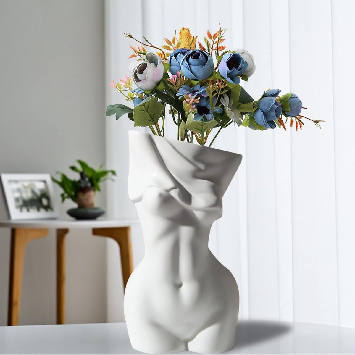 Moderne Chique Minimalistische Keramische Vaas voor Bloemen en Accessoires