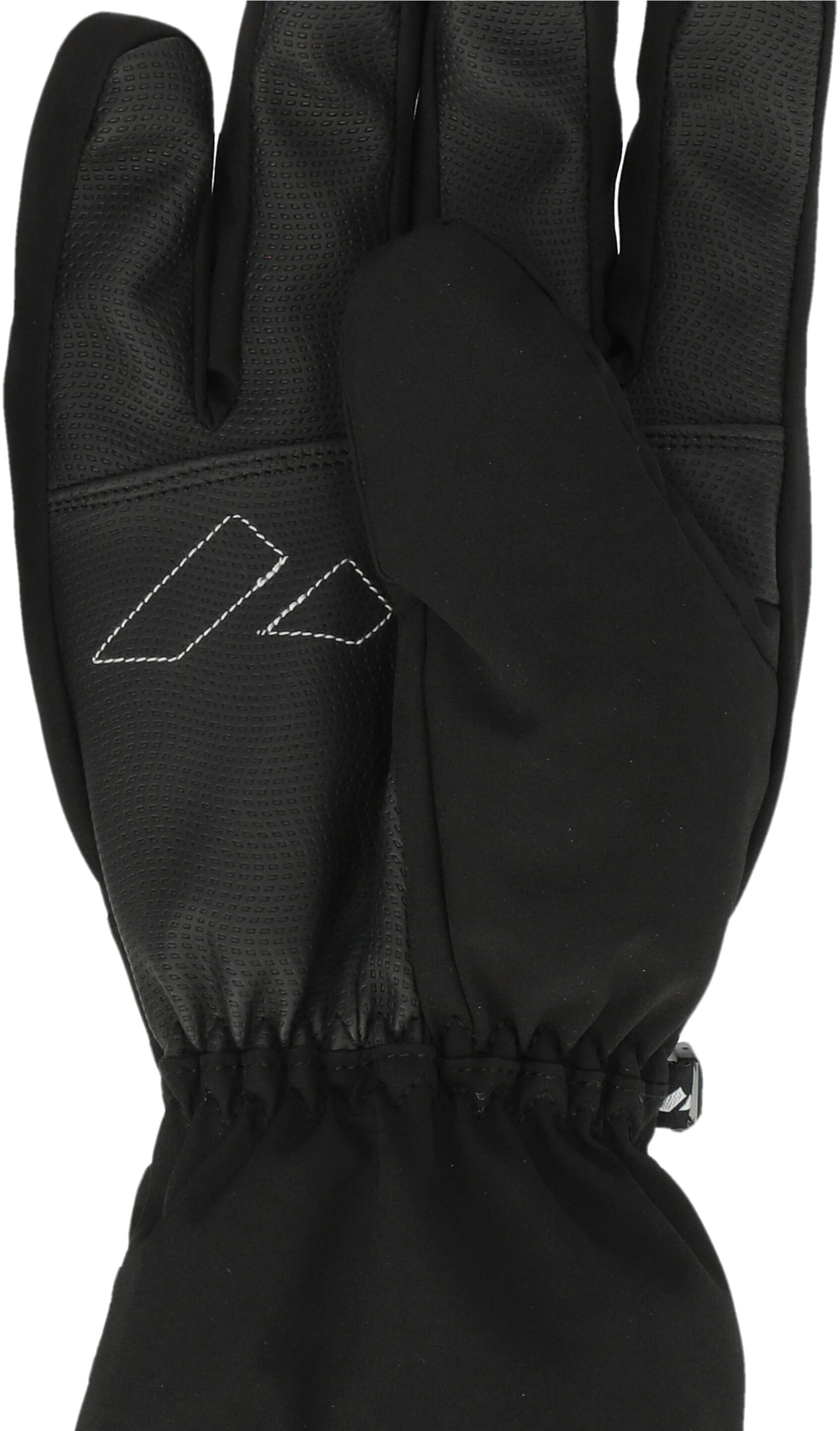 Skihandschuhe ZANIER "Reith STX", Damen, Gr. 10, schwarz, 100% Polyester, Handschuhe, mit leichtgewichtigem und wärmendem Futter