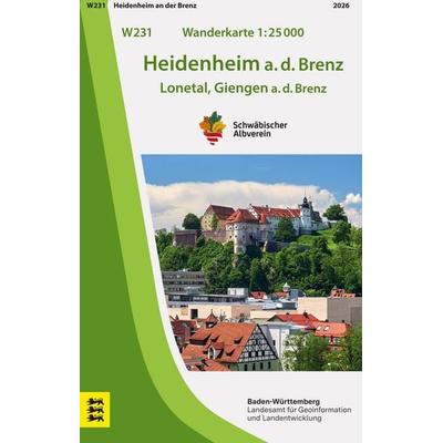 W231 Wanderkarte 1:25 000 Heidenheim a.d.Brenz, Sonstige von , Landesamt für Geoinformation und Landentwicklung Baden-Württemberg (LGL),