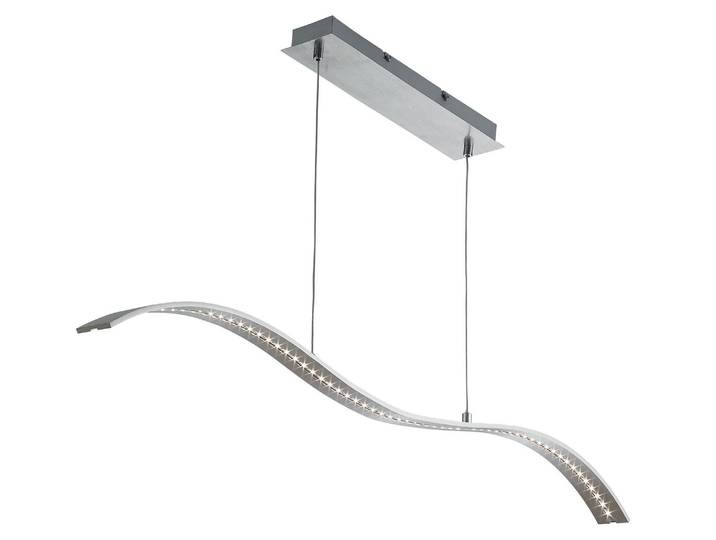 LED Pendelleuchte, Silber, Edelstahl, H 120 cm, BAR LIGHTS