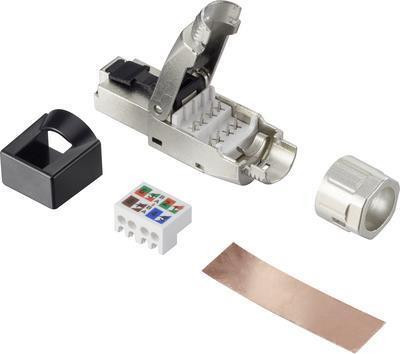 Renkforce CAT 8.1 RJ45-connector RF-4495306, 8P8C, zilver