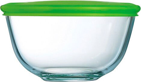 pyrex 180p000/7043 Coppa Con Coperchio Litri 2 Verde Vetro Borosilicato - 180p000/7043