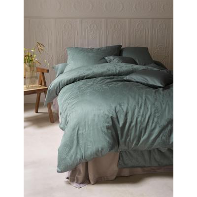Bettwäsche IRISETTE "Rio 8643", grün, B/L: 135cm x 200cm, 1 Stk., 1 Stk., Satin, B/L: 80cm x 80cm, 2, Satin, Obermaterial: 100% Baumwolle, Bettwäsche, Bettwäsche, Seidig glänzend, gewebtes Muster, hochwertig