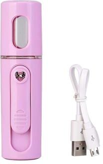 United Premium Portable Facial Steamer & Nano Mist Sprayer USB Rechargeable Mini Hydration Mist For Glowing, Refreshed Skin white