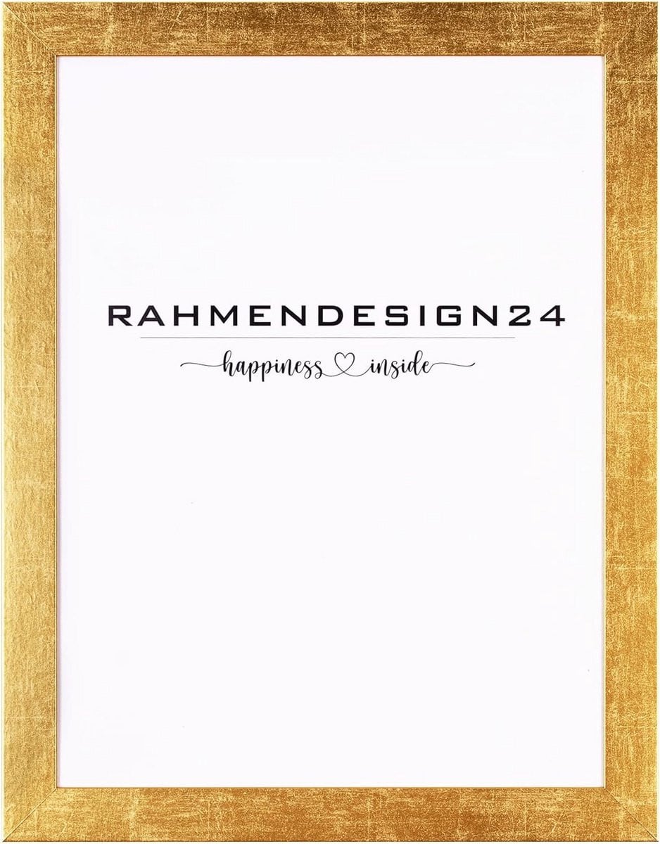 Vierkante Fotolijst Goud Bladgoud 70x70 cm Wissellijst voor Poster en Puzzel