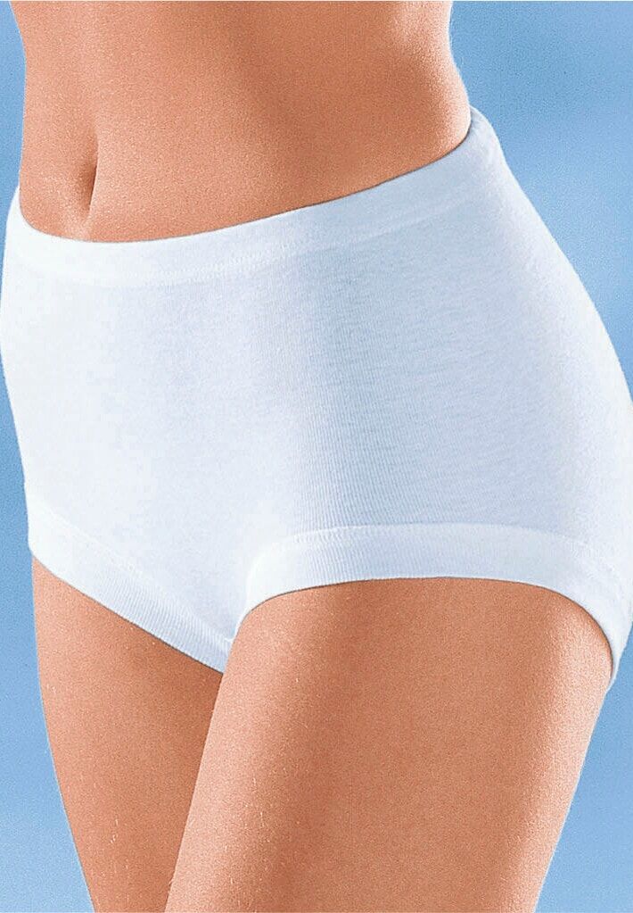 Taillenslip CONTA "Taillenslip Taillenslip mit Knopfloch im Bund 5 Stück", Damen, Gr. 42, 5 Stk., Feinripp, weiß, Feinripp, , Unterhosen Taillenslip