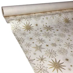 JUNOPAX Papiertischdecke Weihnachten 50m x 1,00m, nass- und wischfest