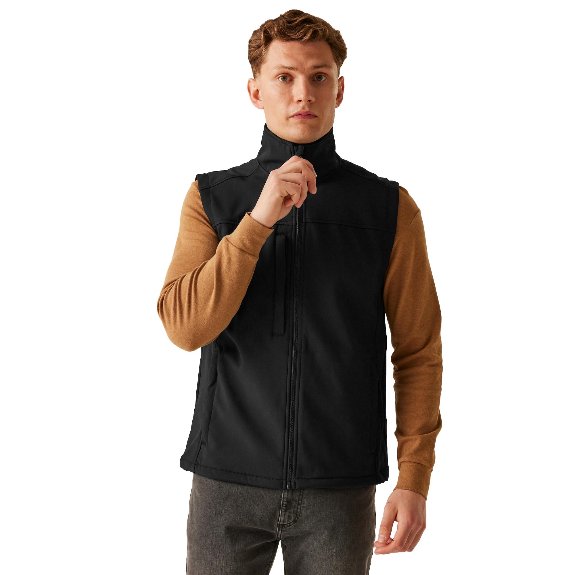 Regatta Flux Softshell Bodywarmer voor volwassenen (Allemaal zwart)