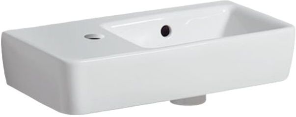 Geberit Waschtisch Renova Compact 276350000 weiss, 50x25cm, Ablagefläche und Hahnloch links