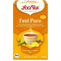 YOGI TEA, Feel Pure Zitrone, Bio Kräutertee 17X1,8 g