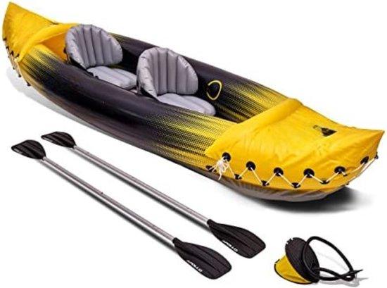 Famanu aufblasbares Boot - Komplettset für Freizeit und Urlaub - Gelb