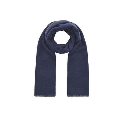 Modetuch CODELLO "Codello Schal", Damen, blau, Obermaterial: 100% Polyester PES., uni, Modetücher, mit Zierstich
