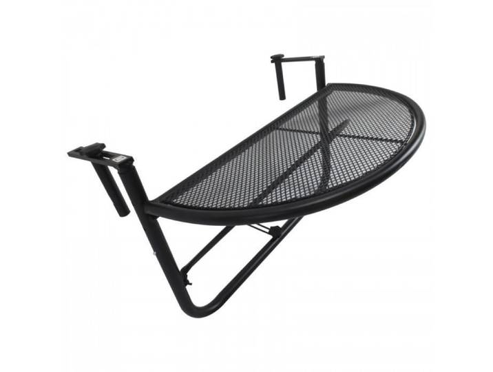 Table suspendue pour balcon métal noir