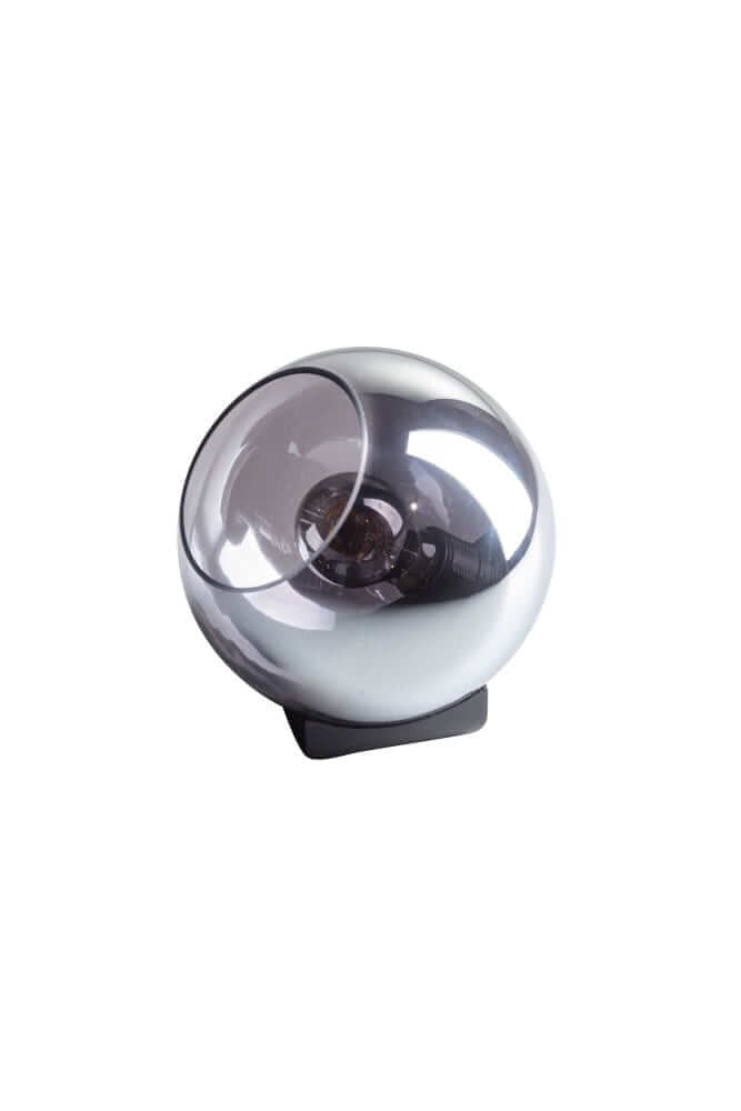 ETH Tafellamp Orb zwart met glazen kap, Diameter: 20 cm