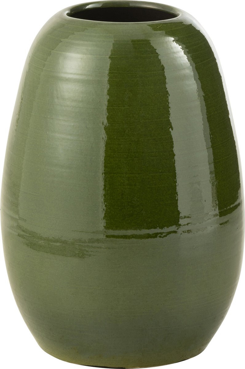J-Line vaas Lola porselein groen Hoogte: 40 cm