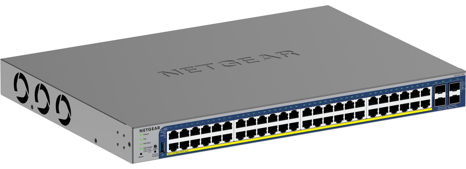Netgear 48-poorts Gigabit PoE++ Smart Switch met 10G SFP+ poorten